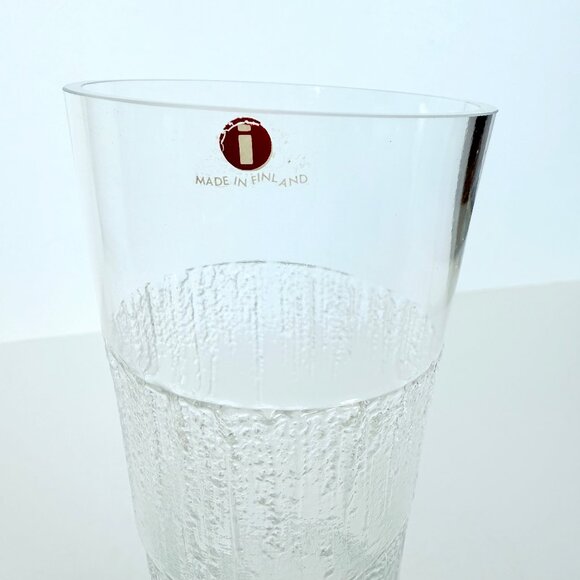 Vintage 80s Finnish Beer Horn Beer Glass Littala Finland Harald By Valto Kokko - Picture 12 of 16